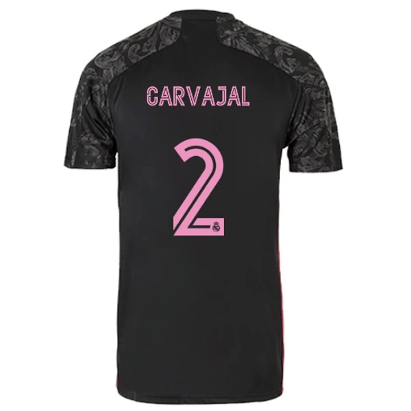 Trikot Real Madrid Ausweich NO.2 Carvajal 2020-21 Schwarz Fussballtrikots Günstig